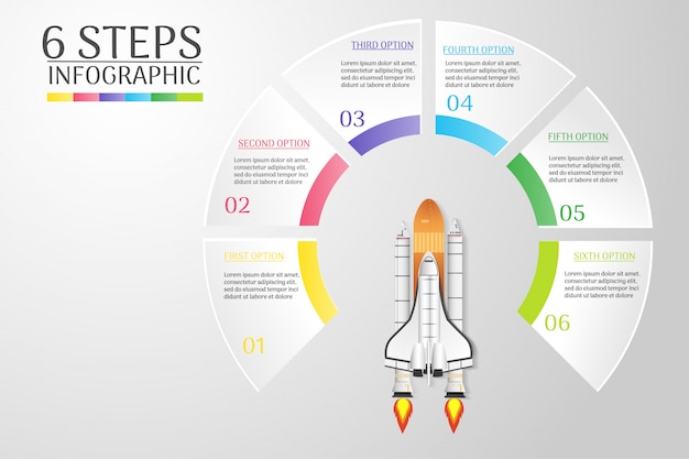 Diseño de plantilla de negocio infografía elemento gráfico para presentaciones.