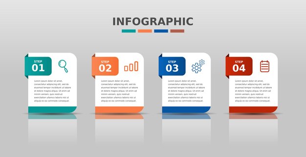 Diseño de plantilla de negocio de infografía