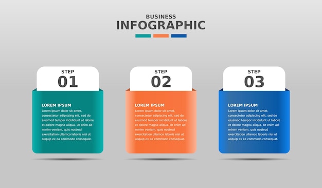 Diseño de plantilla de negocio de infografía