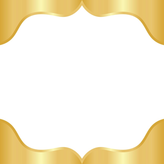 Vector diseño de plantilla de onda dorada