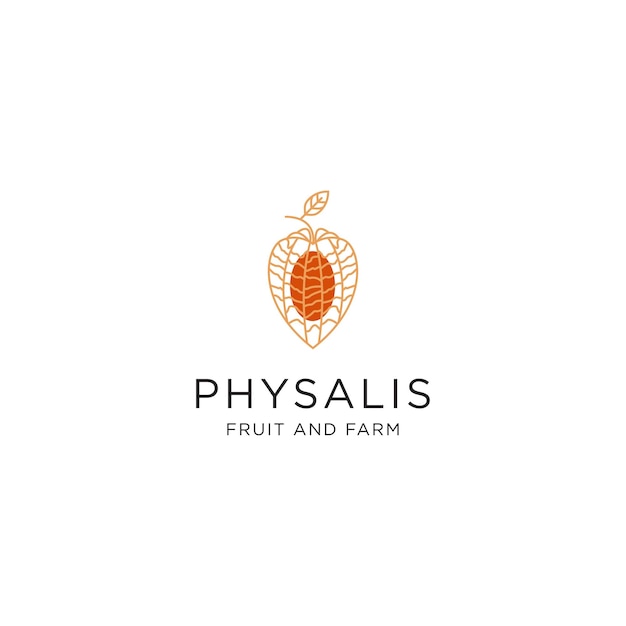 Vector diseño de plantilla physalis logo icono vector ilustración