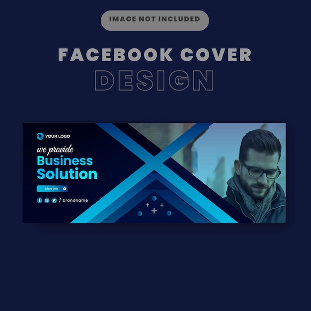 Diseño de plantilla de portada de Facebook