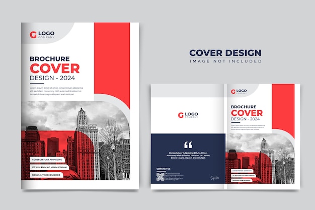 Diseño de plantilla de portada de folleto comercial y diseño de diseño de portada de libro