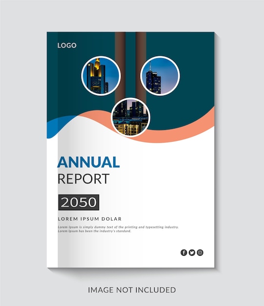 Diseño de plantilla de portada de libro corporativo