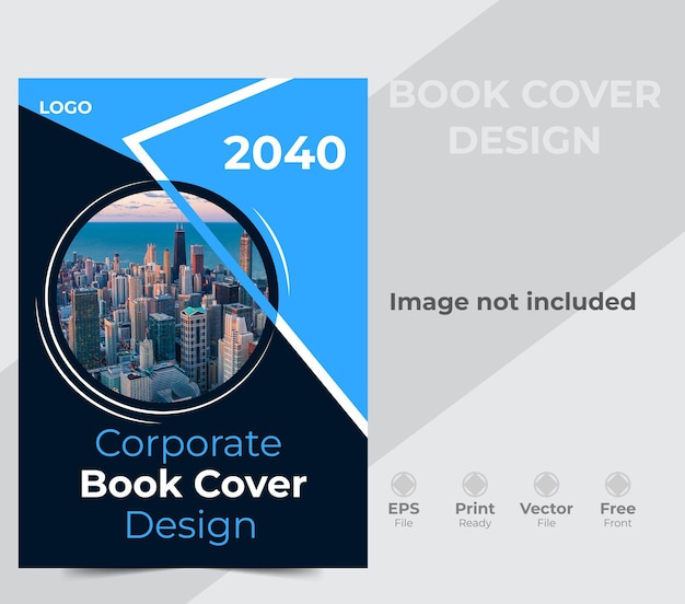 Diseño de plantilla de portada de libro de negocios corporativos