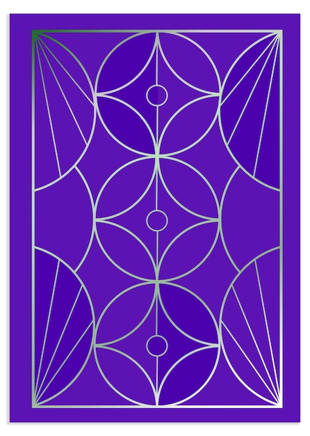 diseño de plantilla de portada de patrón geométrico de lujo