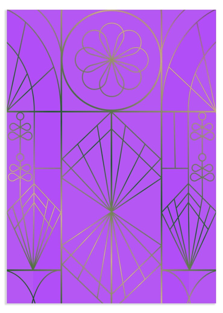 Vector diseño de plantilla de portada de patrón geométrico de lujo