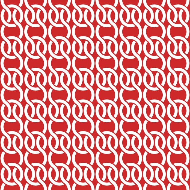 Diseño de plantilla de portada con patrón geométrico rojo y blanco. Fondo transparente.