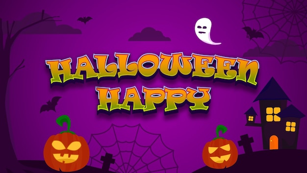 diseño de plantilla de portada de las redes sociales de halloween