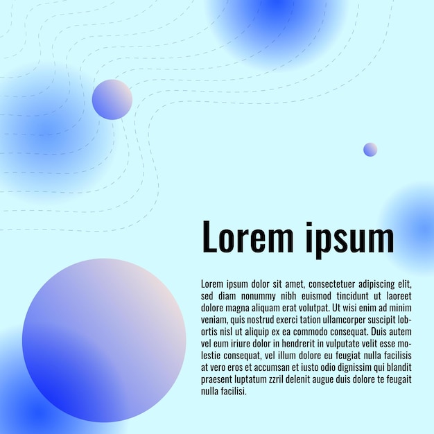 diseño de plantilla de publicación de redes sociales azul abstracto con fondo desenfocado degradado azul