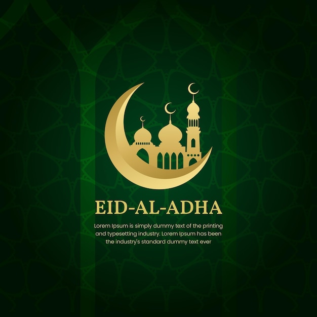 Diseño de plantilla de redes sociales de Eid Mubarak