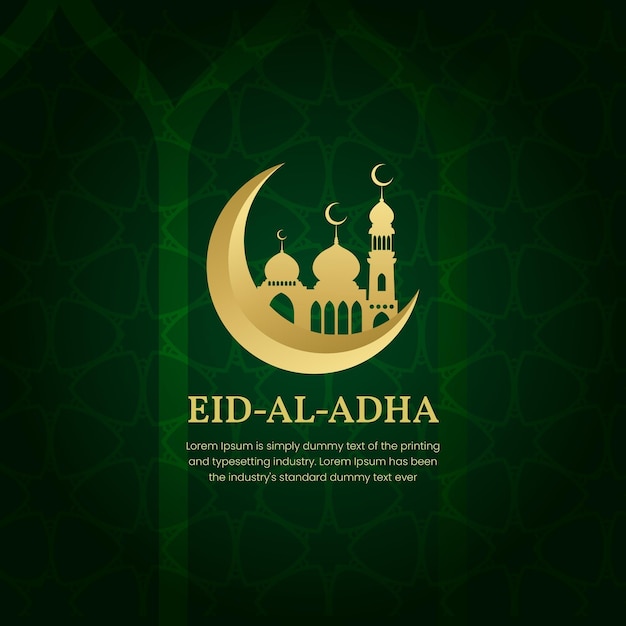 Diseño de plantilla de redes sociales de eid mubarak