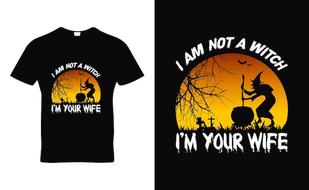 Diseño de plantilla de ropa y camisetas con citas de tipo Feliz Halloween para su tienda