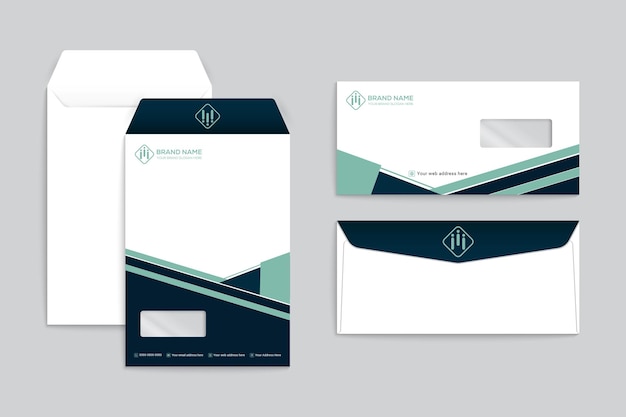 Diseño de plantilla de sobre de venta de casa de bienes raíces