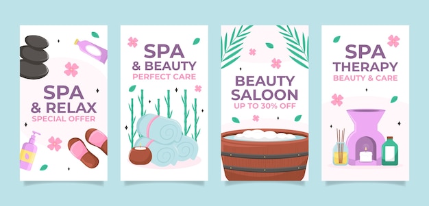 Diseño de plantilla de spa