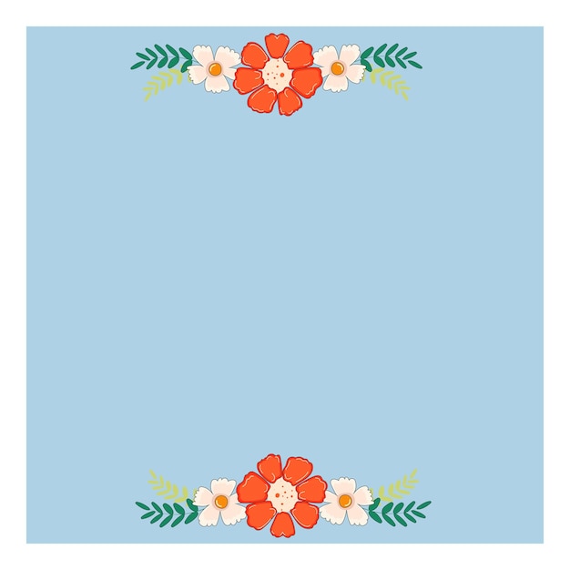 Diseño de plantilla de tarjeta de felicitación floral
