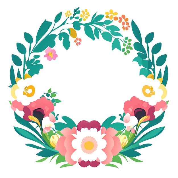 Diseño de plantilla de tarjeta de invitación de flor de boda o diseño de marco de flor