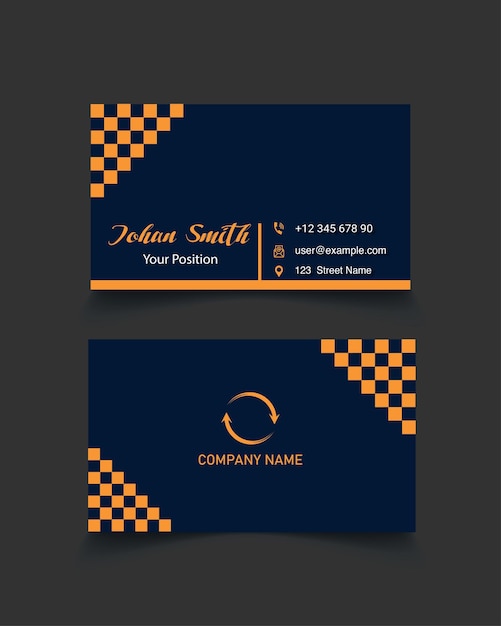 Diseño de plantilla de tarjeta de presentación profesional creativa y tarjeta de presentación para todos los negocios