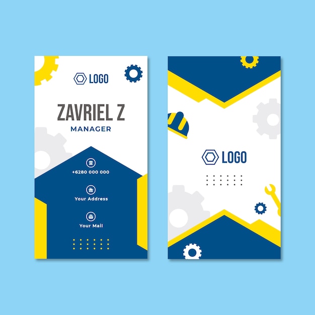 Diseño de plantilla de tarjeta de visita de arquitecto