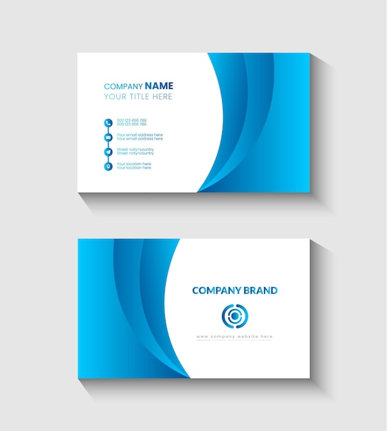 Diseño de plantilla de tarjeta de visita moderna y creativa