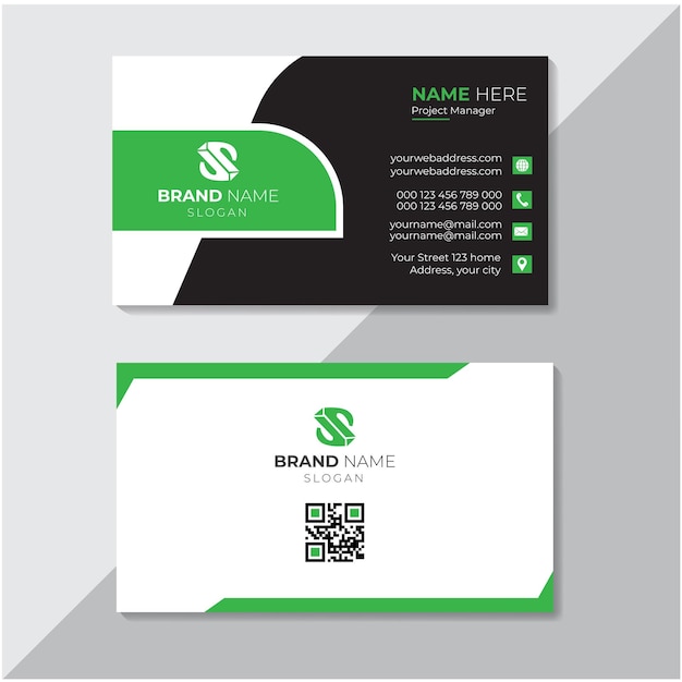 Diseño de plantilla de tarjeta de visita moderna