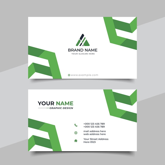 Diseño de plantilla de tarjeta de visita profesional moderna y creativa