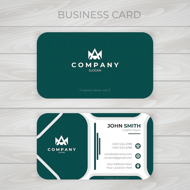 Diseño de plantilla de tarjeta de visita profesional moderna y creativa