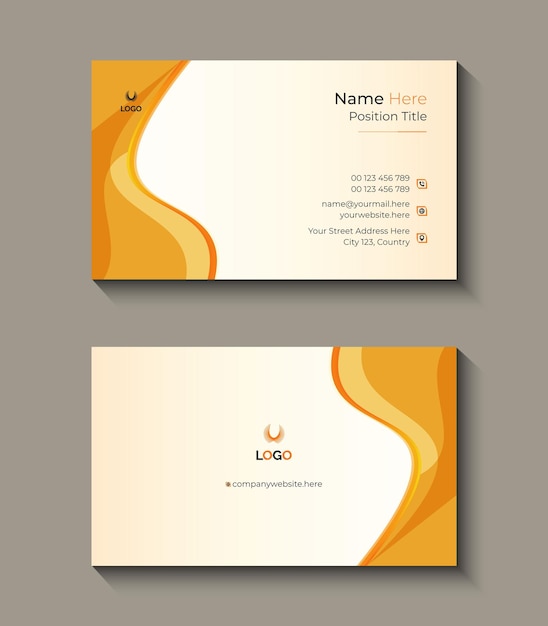 Diseño de plantilla de tarjeta de visita profesional moderna de vector