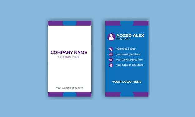 Diseño de plantilla de tarjeta de visita profesional de vector