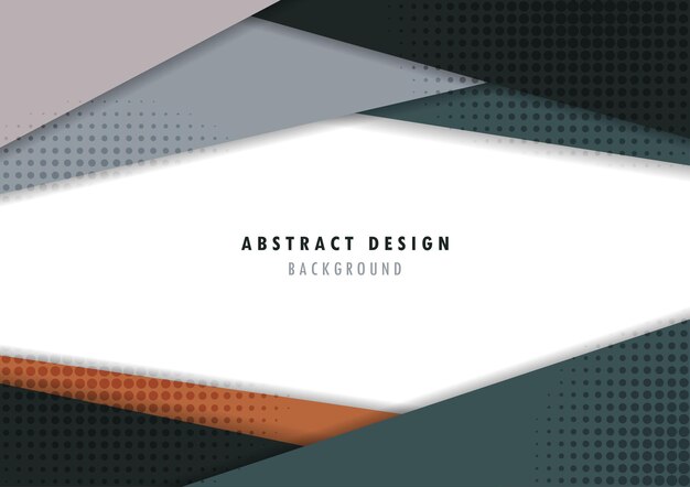 Diseño de plantilla de tecnología abstracta con plantilla de diseño de semitono mínimo de círculo. Superposición del fondo del diseño de la carcasa de la cubierta.