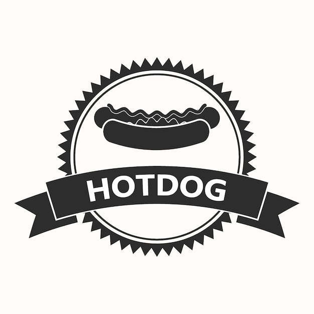 Diseño de plantilla de vector de hotdog