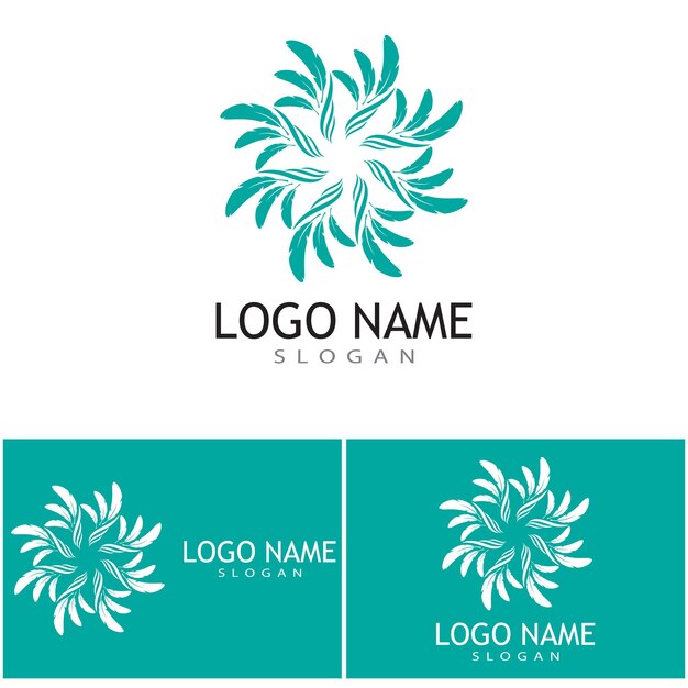 Diseño de plantilla de vector de logotipo de ilustración de pluma