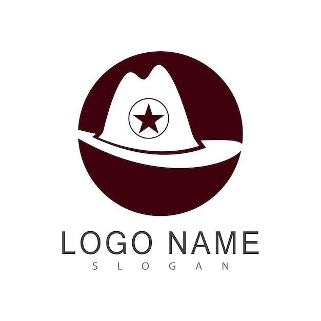 Diseño de plantilla de vector de logotipo de vaquero