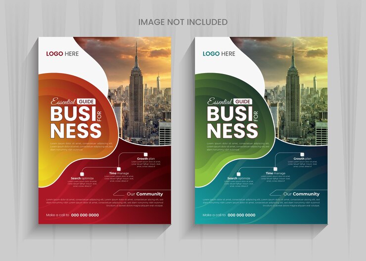 Diseño de plantilla de vector de volante de negocios para empresas