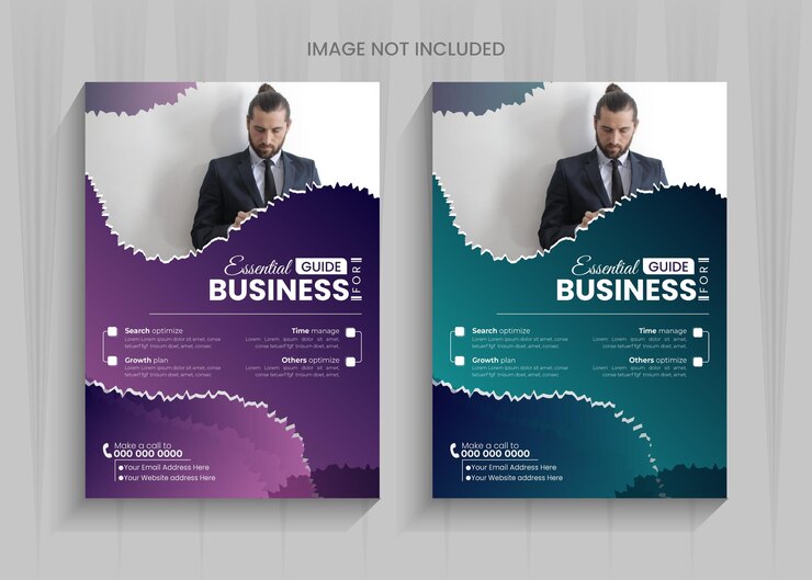 Diseño de plantilla de vector de volante de negocios para empresas