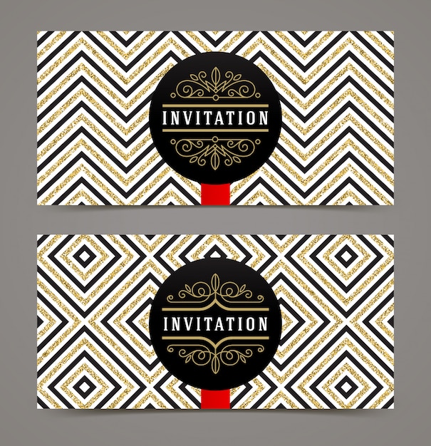 Diseño de plantilla de vectores por invitación. diseño de plantilla para invitación.