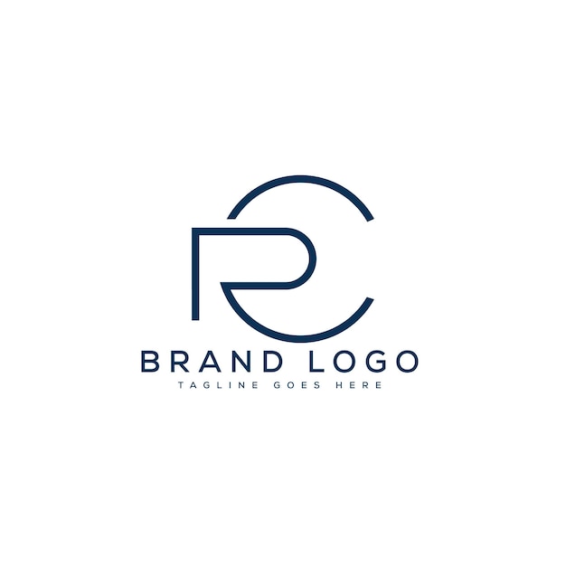 Diseño de plantilla vectorial de diseño de letras del logotipo CR para la marca