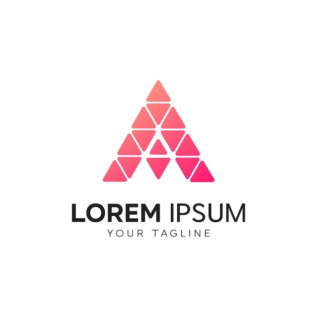 Un diseño de plantilla vectorial de diseño de letras de logotipo para la identidad de la marca
