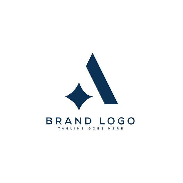 Un diseño de plantilla vectorial de diseño de letras de logotipo para la marca