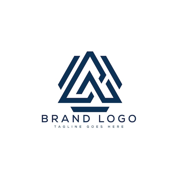 Un diseño de plantilla vectorial de diseño de letras de logotipo para la marca