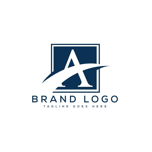 Un diseño de plantilla vectorial de diseño de letras de logotipo para la marca