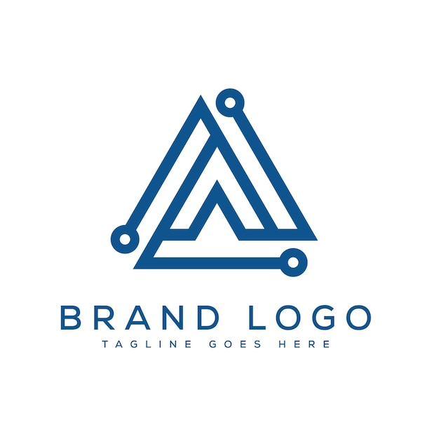 Un diseño de plantilla vectorial de diseño de letras de logotipo para la marca