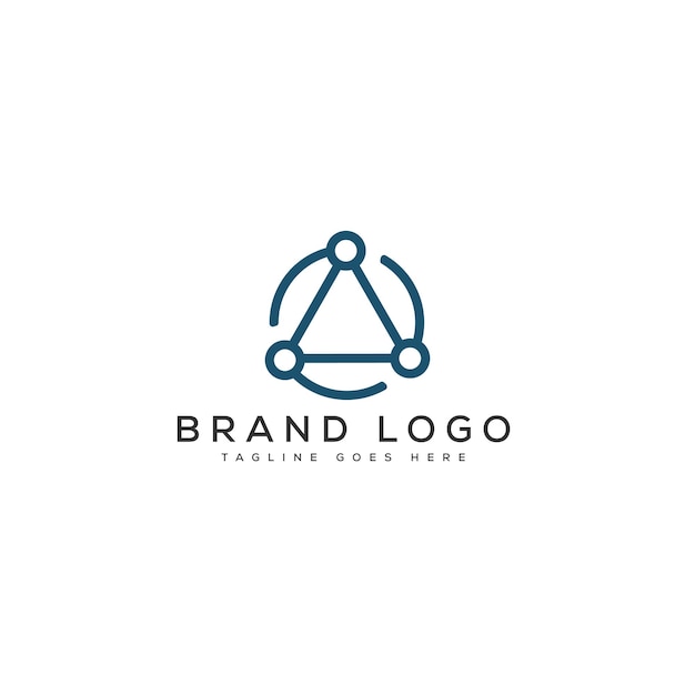Un diseño de plantilla vectorial de diseño de letras de logotipo para la marca