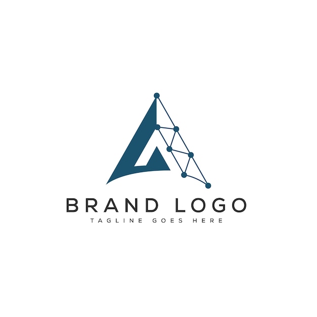 Un diseño de plantilla vectorial de diseño de letras de logotipo para la marca