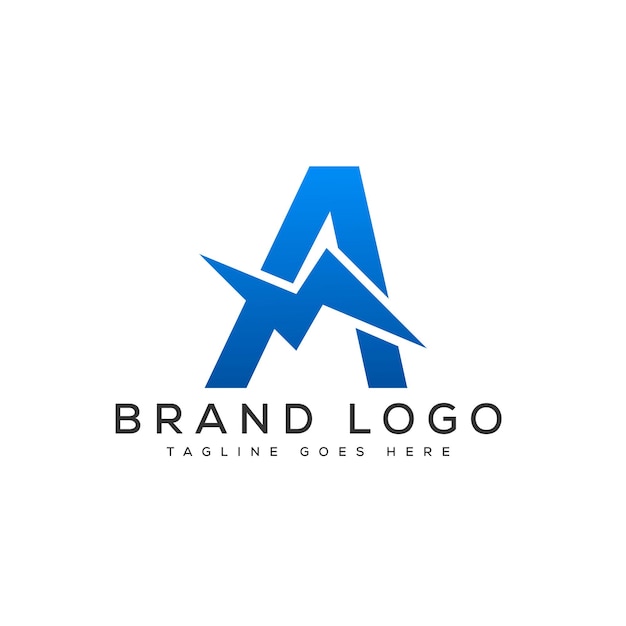 Un diseño de plantilla vectorial de diseño de letras de logotipo para la marca