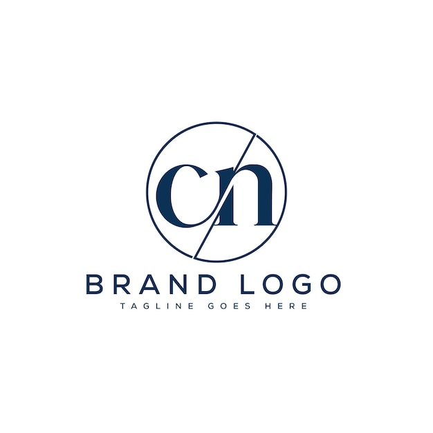 Diseño de plantilla vectorial de diseño de letras del logotipo de la NC para la marca