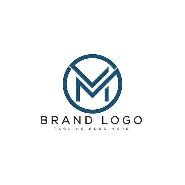 Diseño de plantilla vectorial de diseño de logotipo de la letra M para la marca