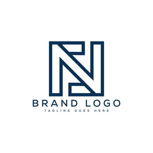 Diseño de plantilla vectorial de diseño de logotipo de letra N para la marca