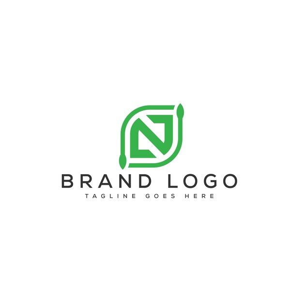 Diseño de plantilla vectorial de diseño de logotipo de letra N para la marca