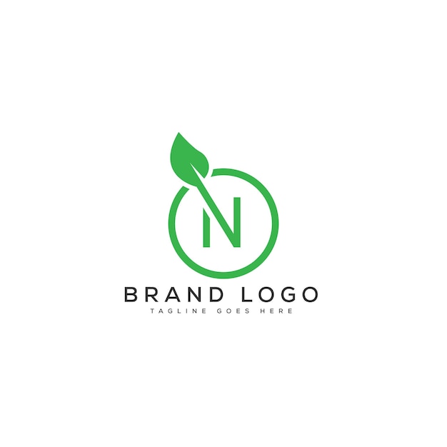 Diseño de plantilla vectorial de diseño de logotipo de letra N para la marca